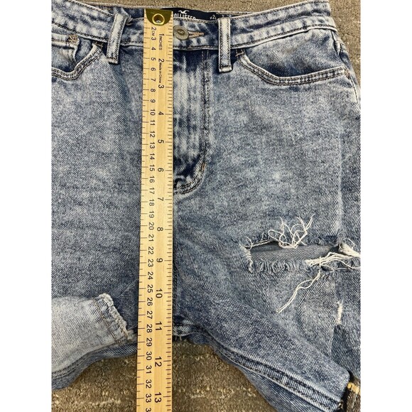Hollister 0R W 24 L 27 Women’s Jeans Distressed Patchwork Ultra, High-Rise Mom - Picture 5 of 12
